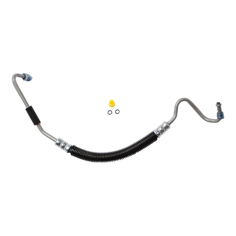 Edelmann 80337 Power Steering Pressure Hose: Replacement for - 2010-01 GM Silverado, Sierra; V-8 6.6L Diesel; W/Hydroboost, Black - Image 1